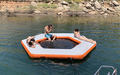 inflatable water dock