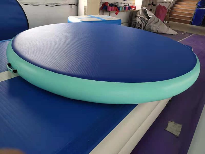 2m inflatable air sport gym mat blue small size