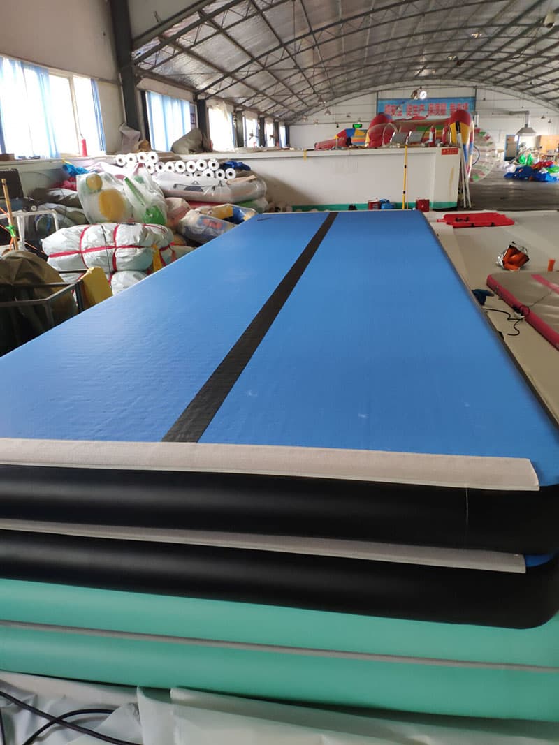 6m Air mat black blue inflatable air track