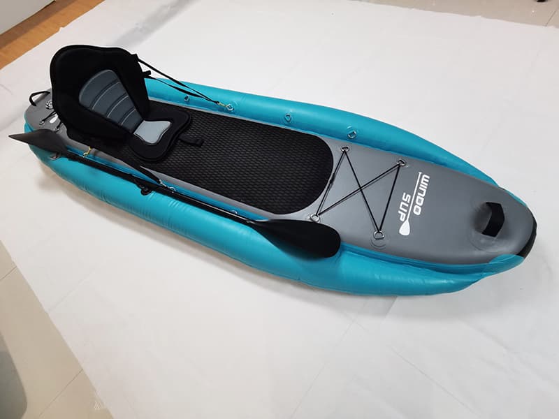 Single Seat Inflatable Kayak 10ft Fishing Sit On Top Canoe