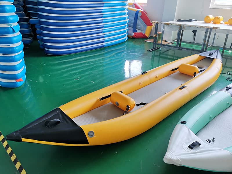 Single double kayak inflatable fishing boat foldable canoe