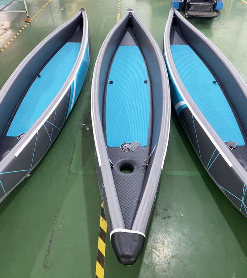 Single kayak inflatable fishing boat foldable canoe