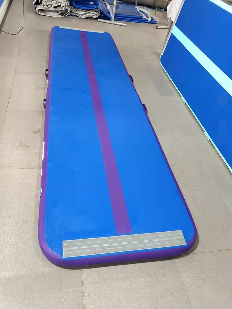 inflatable gym mat oem odm air track blue