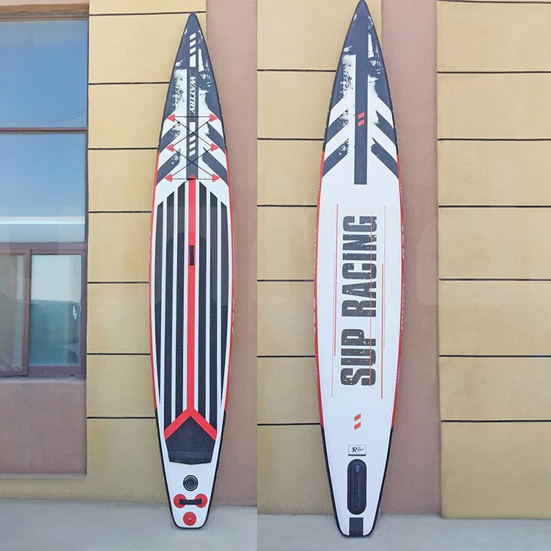 13.9ft Double Layer Inflatable Race SUP Paddle Board Surfboard