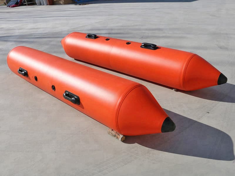 Custom size PVC material inflatable pontoons roller tubes for water sports