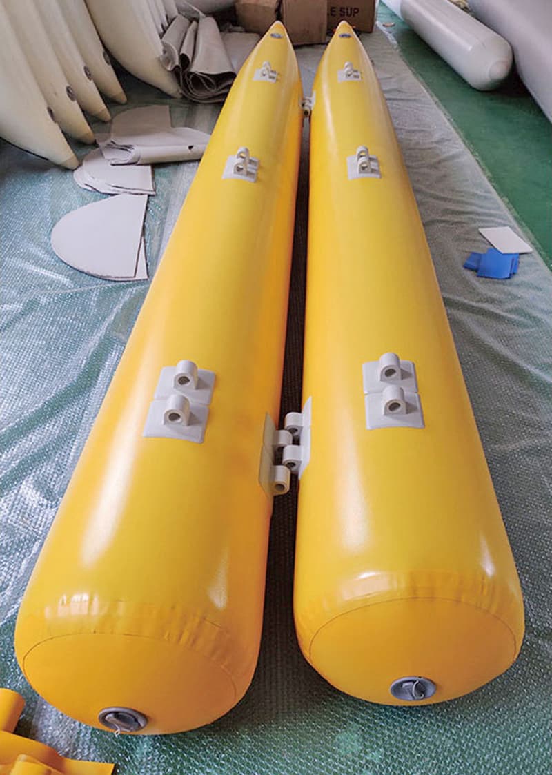 Custom size PVC material inflatable pontoons tubes for water sports