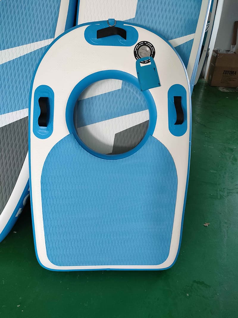 Drop Stitch Fabric Small Inflatable Body Board with Clear Window
