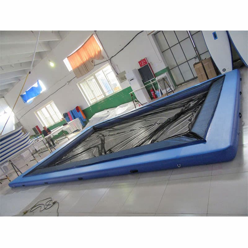 Marine Drop Stitch Inflatable Floating Dock Sea Swimming Pool With Protection Net