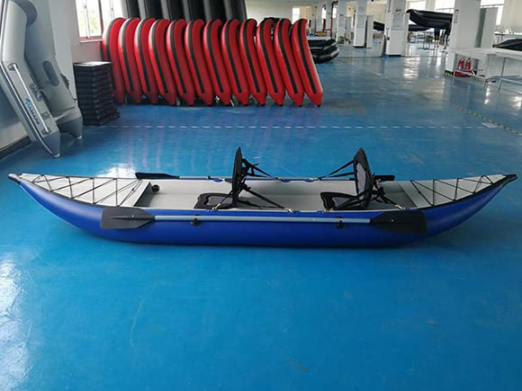 Drop Stitch Floor Inflatable 1 Seat Sit On Top Fishing Kayak