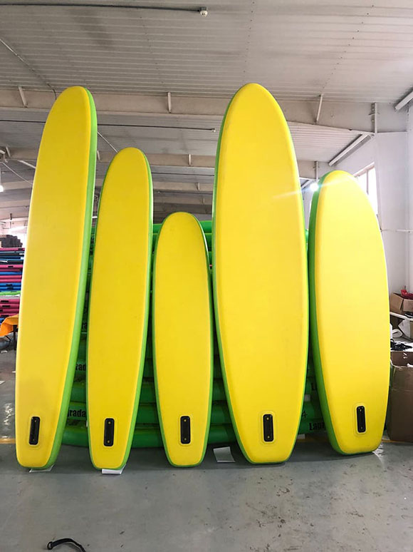 Inflatable Stand Up Sup Board All Round Yellow Wholesale Surfboard