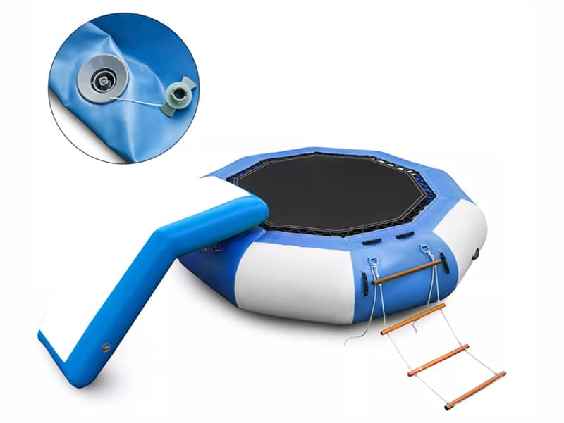 Inflatable water park equipment floating trampoline