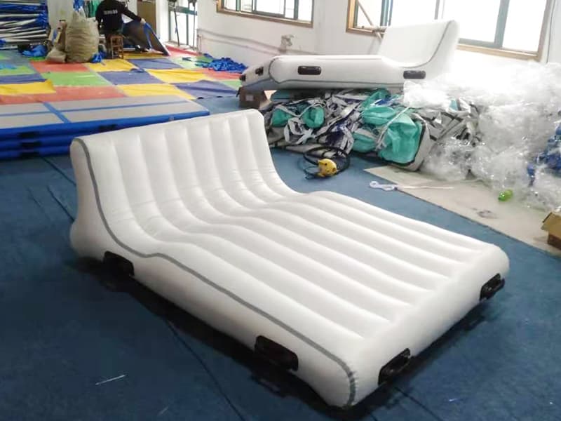 Outdoor Beach Foldable Pool Seats Inflatable Chair Sofa Blow Up Seat For Adult