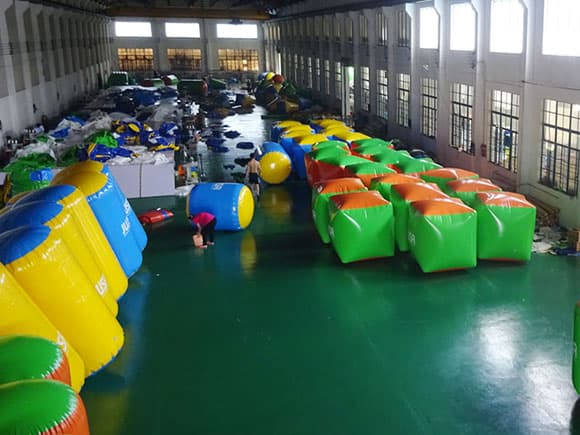 inflatable paintball obstacle fields shooting game inflatable paintball bunkers