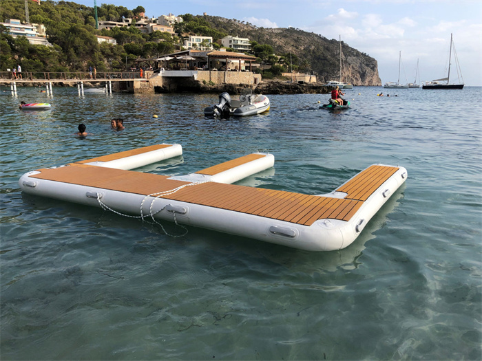 2M Inflatable Jet Ski Floating Dock Yoga Platform Boat