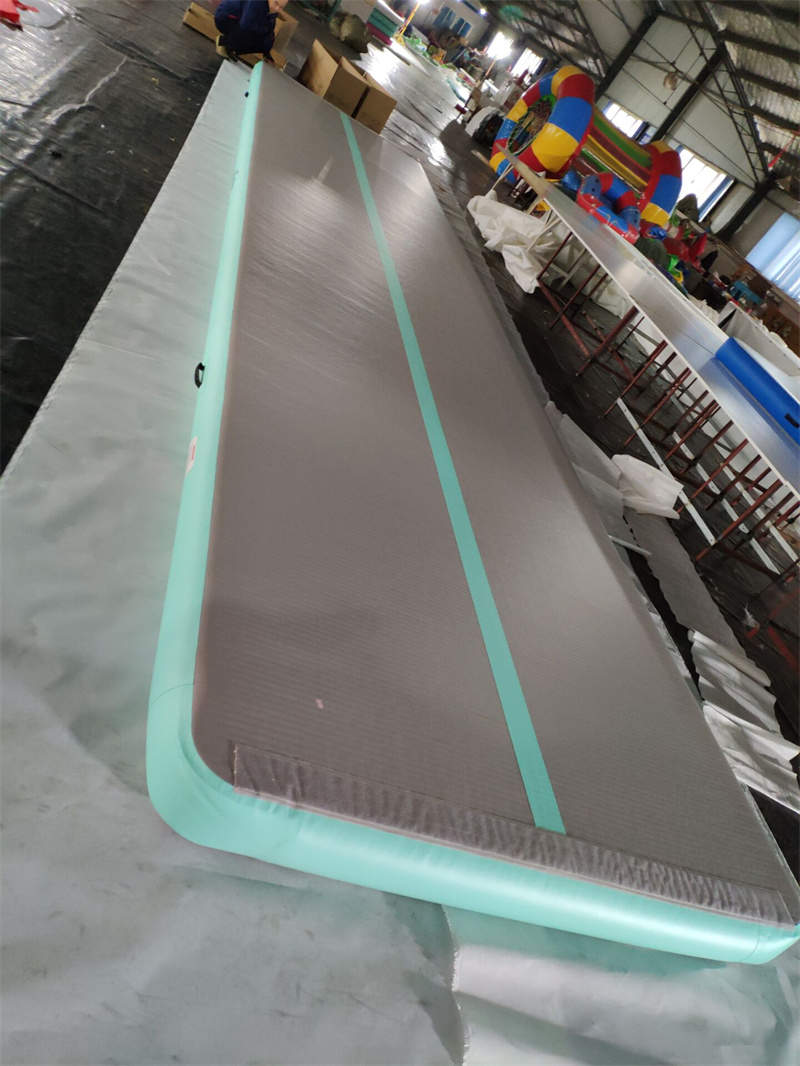 3m air track blue green drop stitch inflatable gym mat