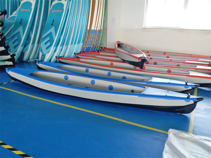 420Cm 2 Person Inflatable Canoekayak Fishing Boat