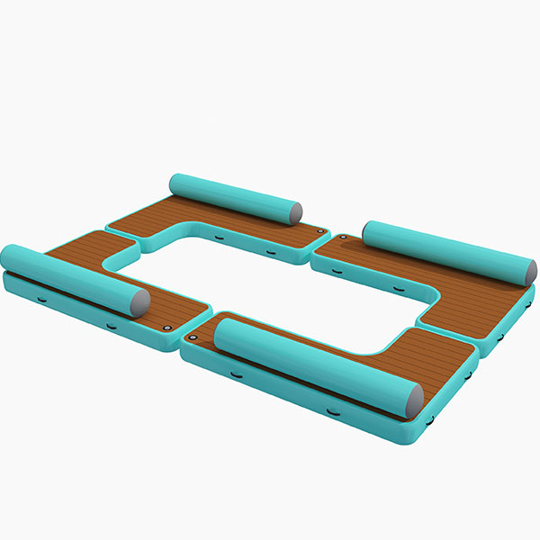 Inflatable Platform Floating Air Dock Double Layer EVA Play Water Pad