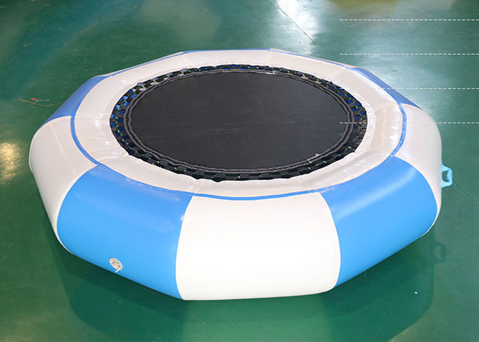 0.9mm PVC Tarpaulin Inflatable Outdoor Trampoline With Slide